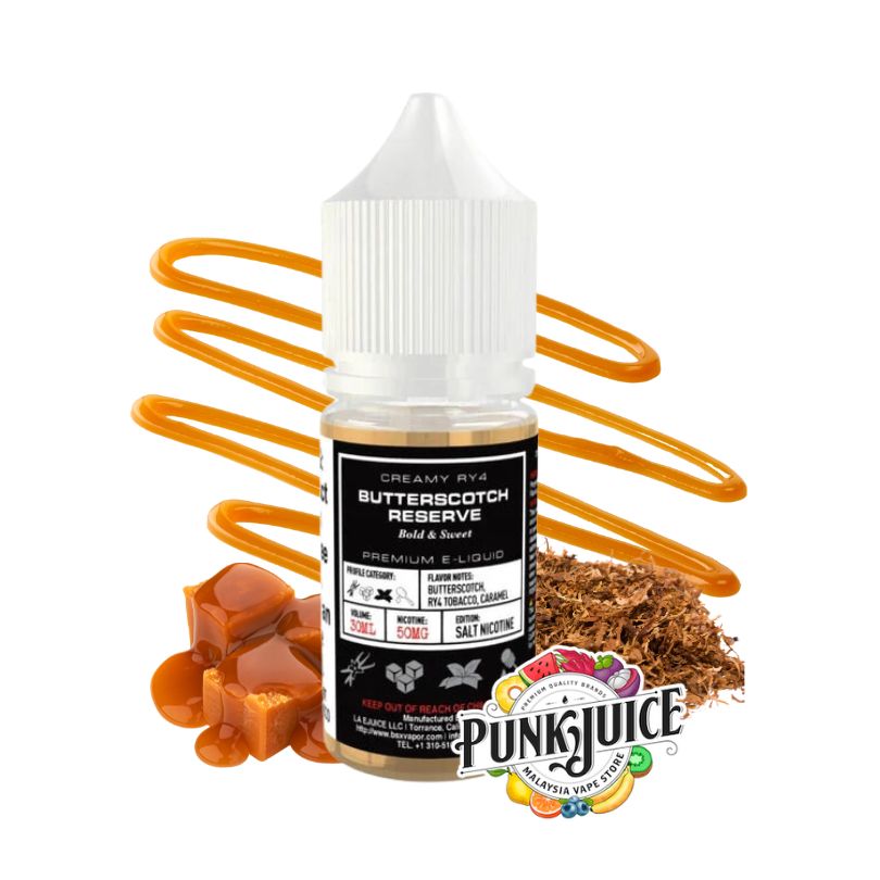 Glas Basix Vapor - Butterscotch Reserve - Salts - 30ml